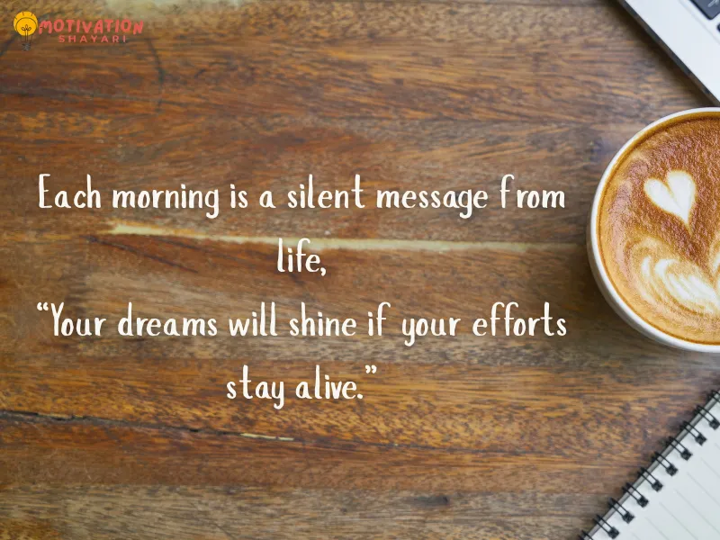 Good Morning Motivation Shayari in English