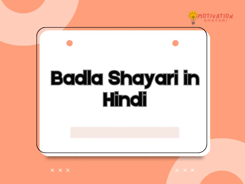 Badla Shayari